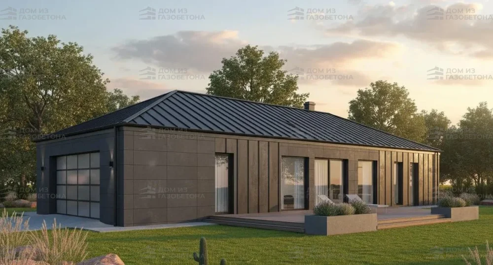 Проект Одноэтажный дом 20 на 13, 178 м2