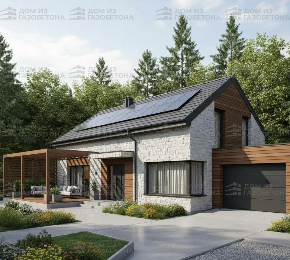 Проект Одноэтажный дом 15 на 15, 158 м2