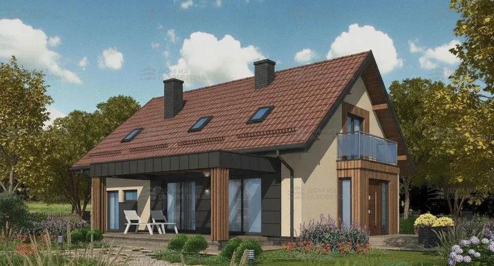 Проект Двухэтажный дом 14 на 10, 173 м2