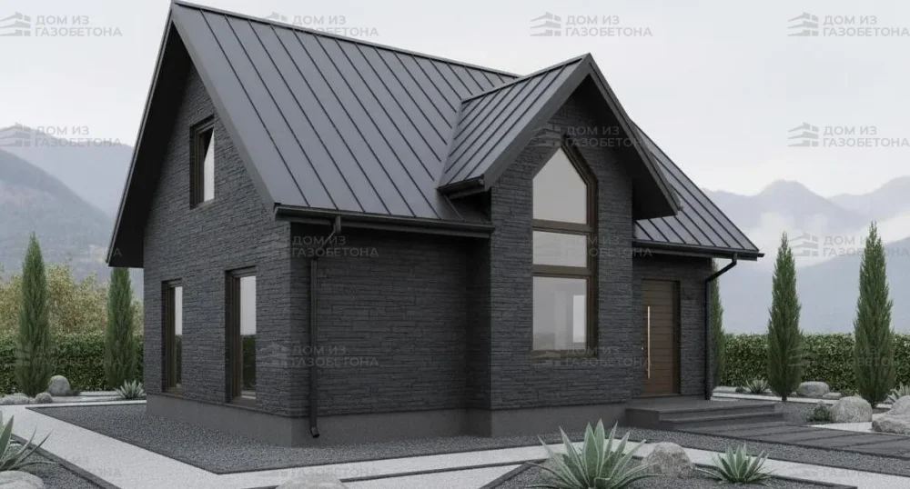 Проект Двухэтажный дом 9 на 9, 88 м2