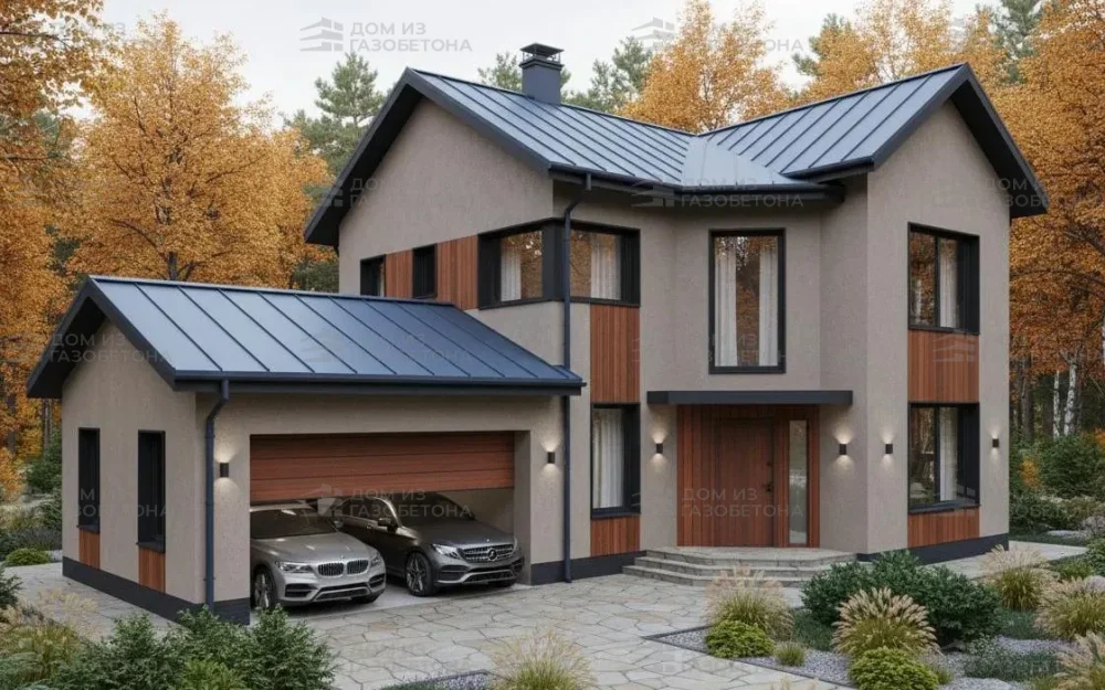 Проект Двухэтажный дом 19 на 14, 275 м2