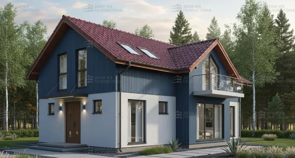 Проект Двухэтажный дом 15 на 11, 169 м2