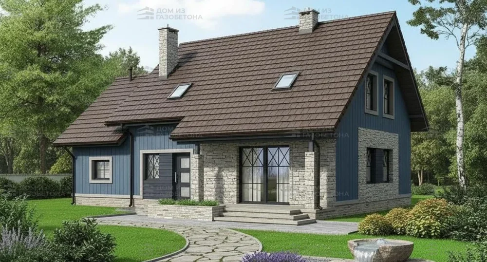 Проект Двухэтажный дом 13 на 10, 151 м2