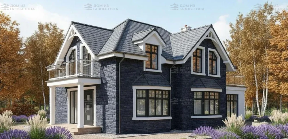 Проект Двухэтажный дом 12 на 10, 154 м2