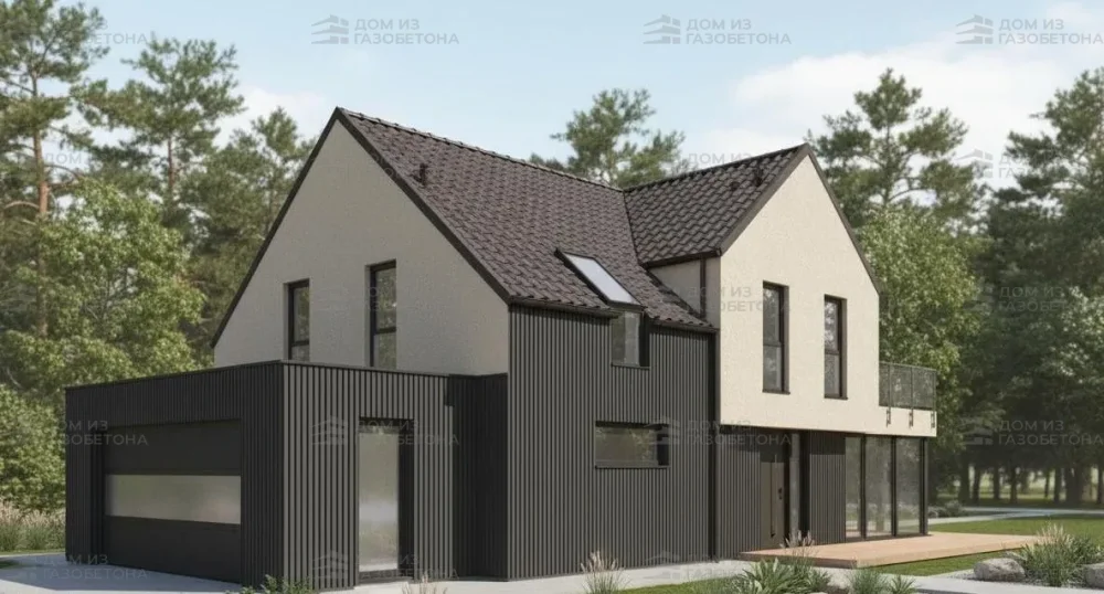 Проект Двухэтажный дом 22 на 13, 262 м2