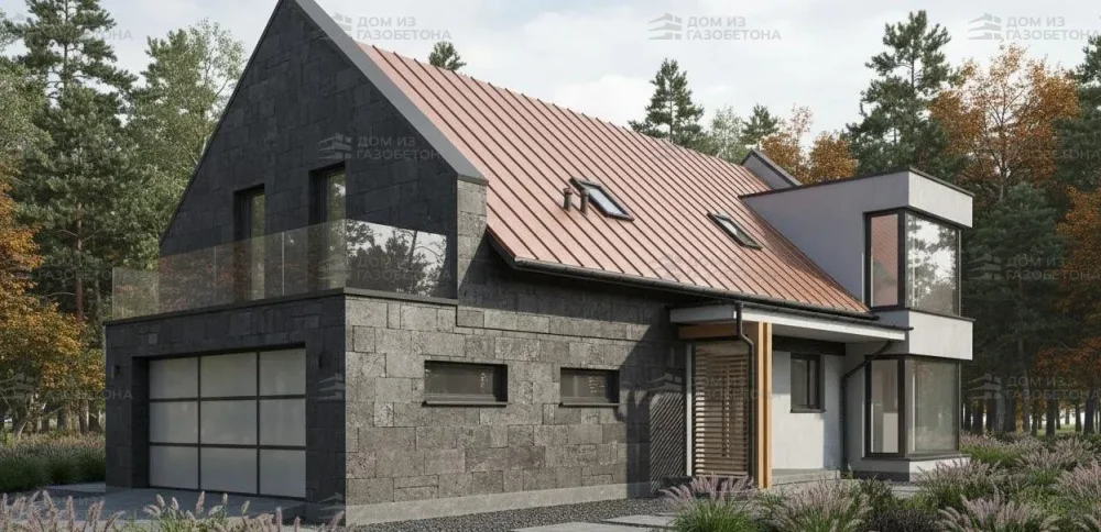 Проект Двухэтажный дом 16 на 10, 233 м2