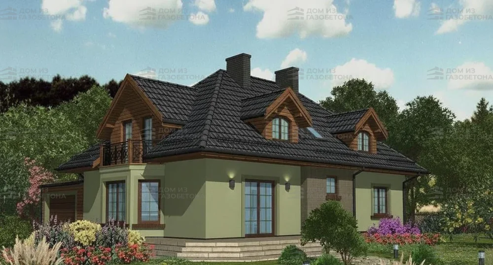 Проект Двухэтажный дом 15 на 10, 233 м2