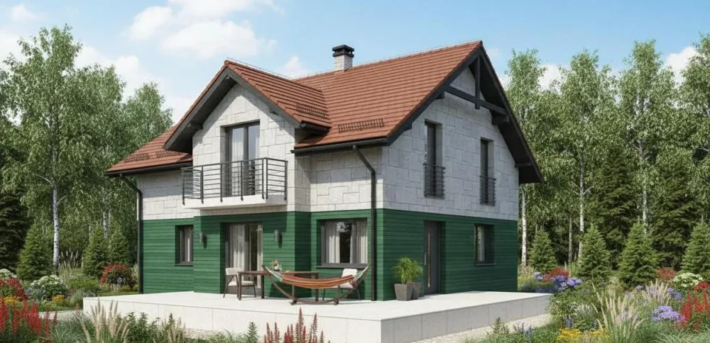 Проект Двухэтажный дом 17 на 12, 239 м2