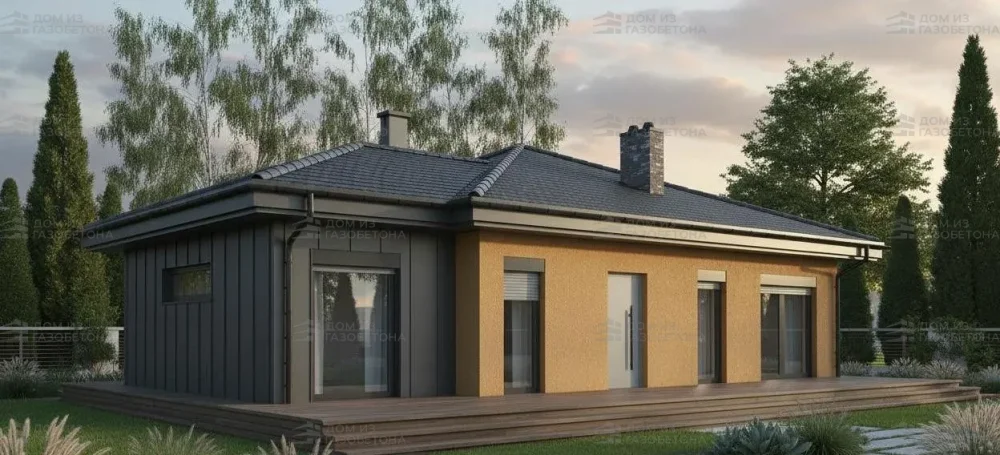 Проект Одноэтажный дом 15 на 18, 145 м2