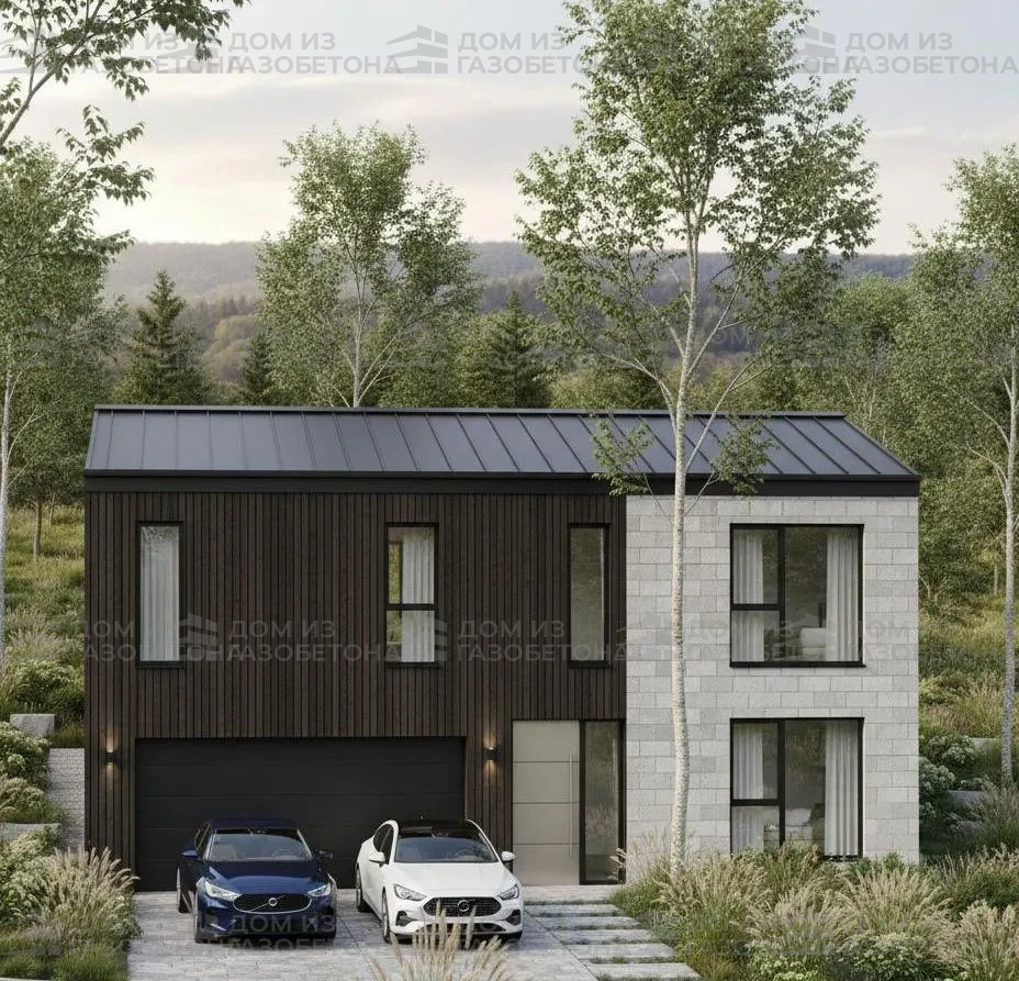 Проект Двухэтажный дом 16 на 14, 158 м2