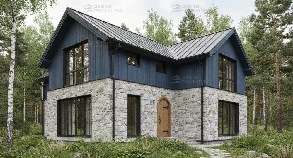 Проект Двухэтажный дом 18 на 10, 162 м2