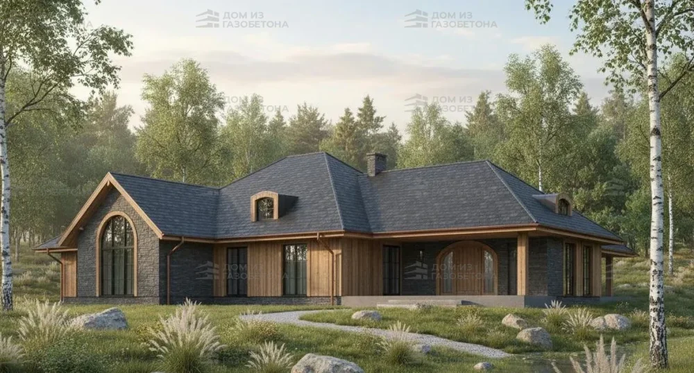 Проект Двухэтажный дом 34 на 41, 439 м2