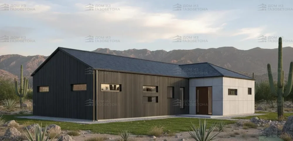 Проект Одноэтажный дом 21 на 14, 152 м2