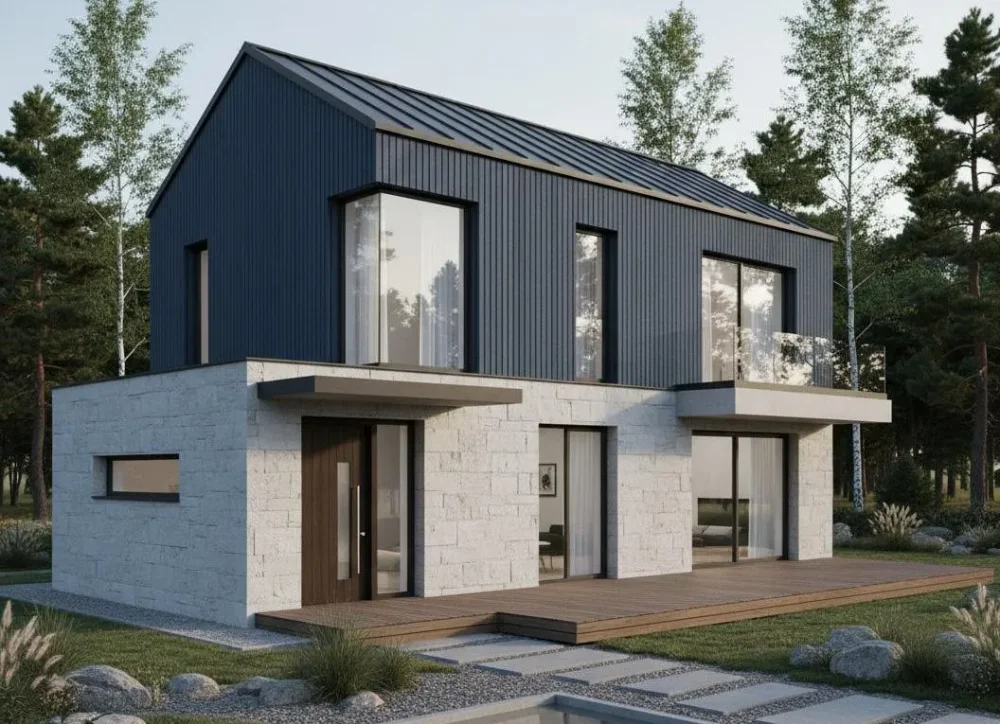 Проект Двухэтажный дом 10 на 13, 204 м2